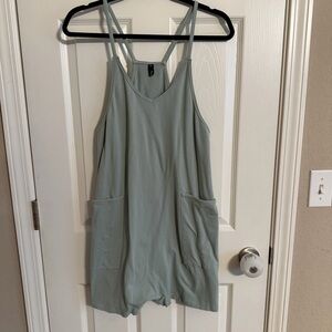 Automet Sage Green Sleeveless Romper